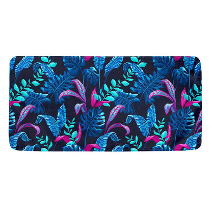Turquoise Hawaii Tropical Pattern Print Towel