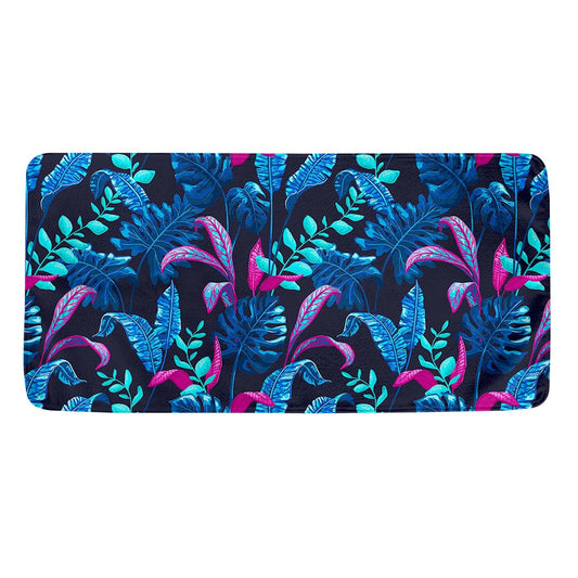 Turquoise Hawaii Tropical Pattern Print Towel