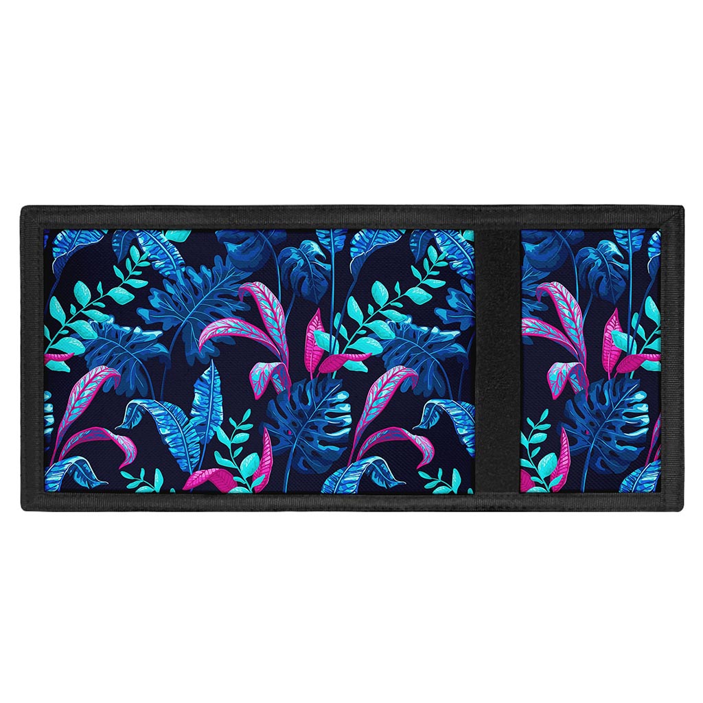 Turquoise Hawaii Tropical Pattern Print Trifold Wallet