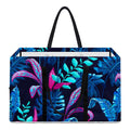 Turquoise Hawaii Tropical Pattern Print Utility Tote Bag