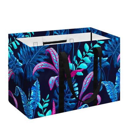 Turquoise Hawaii Tropical Pattern Print Utility Tote Bag