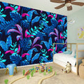 Turquoise Hawaii Tropical Pattern Print Wall Sticker
