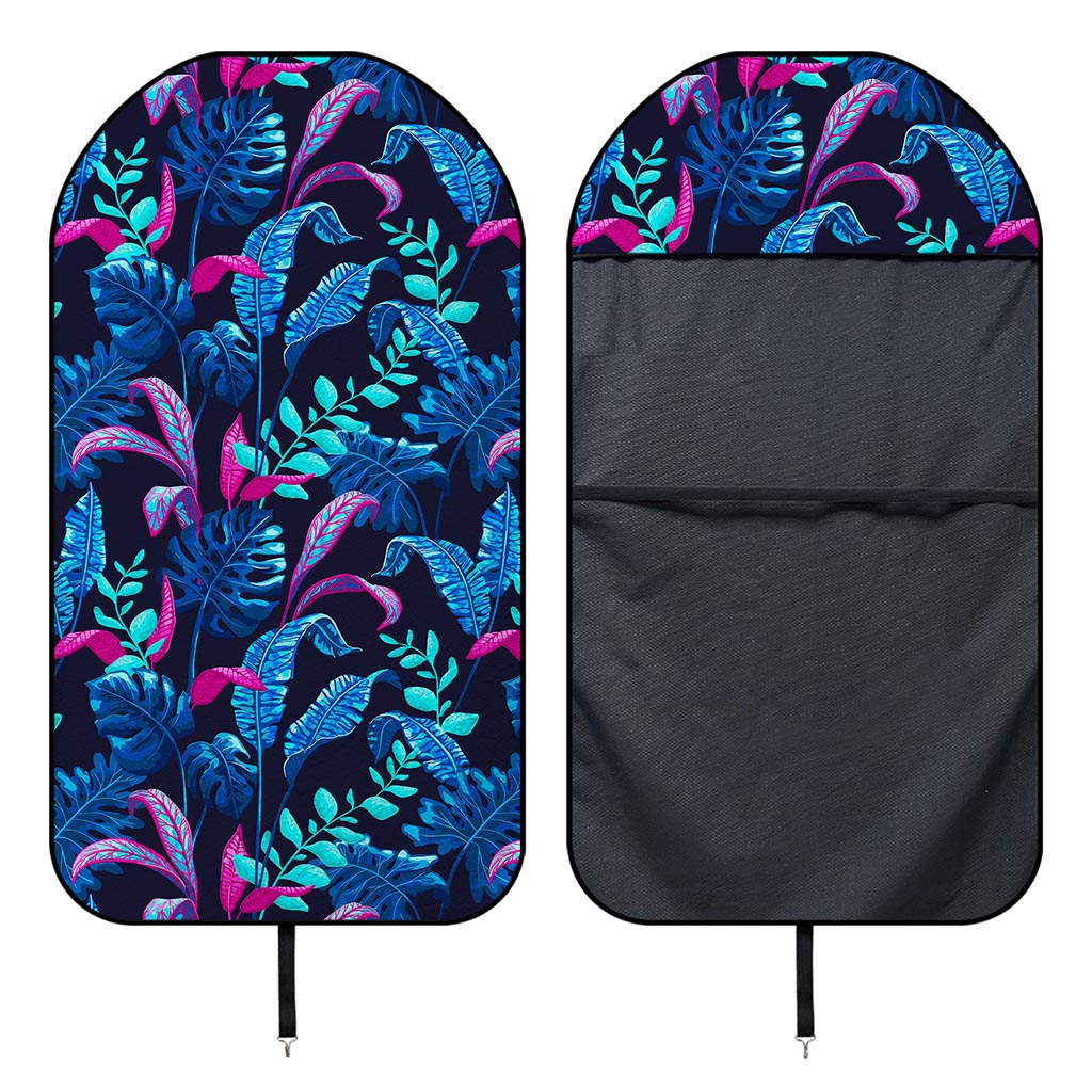Turquoise Hawaii Tropical Pattern Print Waterproof Car Seat Cover