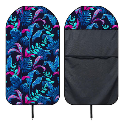 Turquoise Hawaii Tropical Pattern Print Waterproof Car Seat Cover