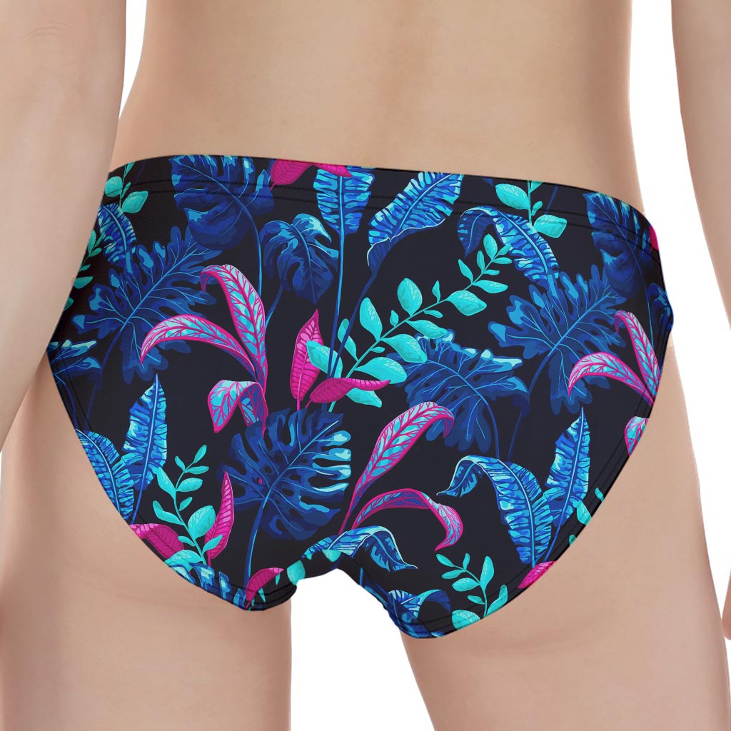 Turquoise Hawaii Tropical Pattern Print Women's Panties