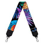 Turquoise Hawaiian Fruits Pattern Print Bag Strap