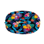 Turquoise Hawaiian Fruits Pattern Print Car Side Mirror Covers