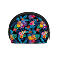 Turquoise Hawaiian Fruits Pattern Print Coin Purse