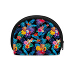 Turquoise Hawaiian Fruits Pattern Print Coin Purse