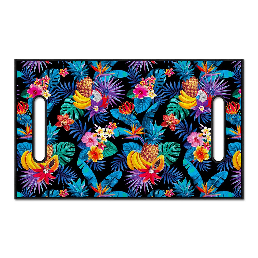 Turquoise Hawaiian Fruits Pattern Print Golf Cart Seat Cover