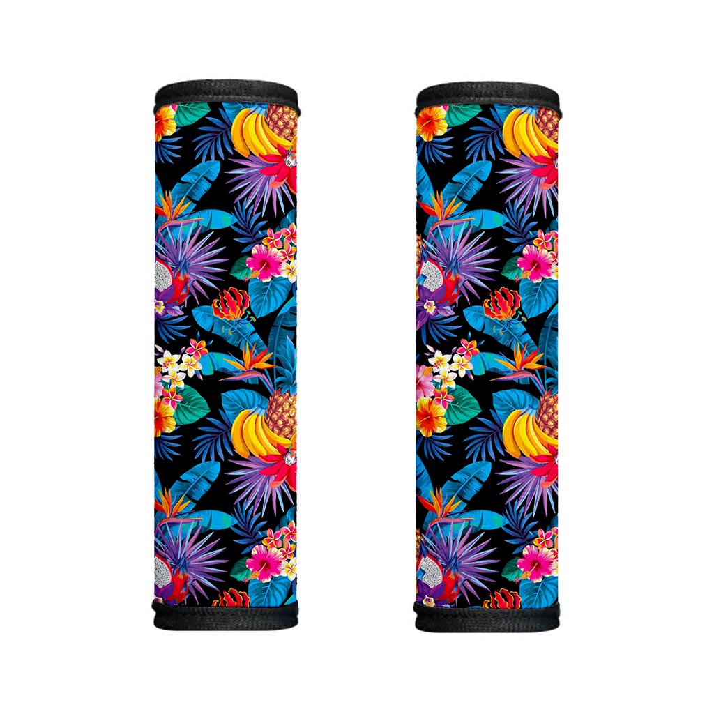 Turquoise Hawaiian Fruits Pattern Print Handle Covers