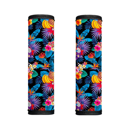 Turquoise Hawaiian Fruits Pattern Print Handle Covers