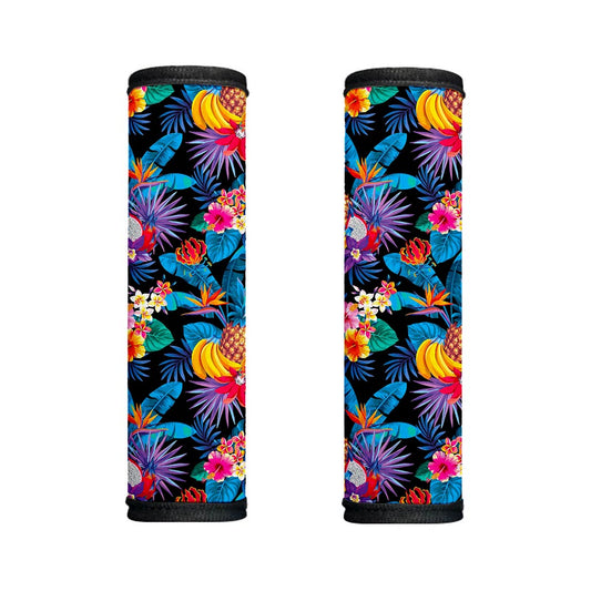 Turquoise Hawaiian Fruits Pattern Print Handle Covers