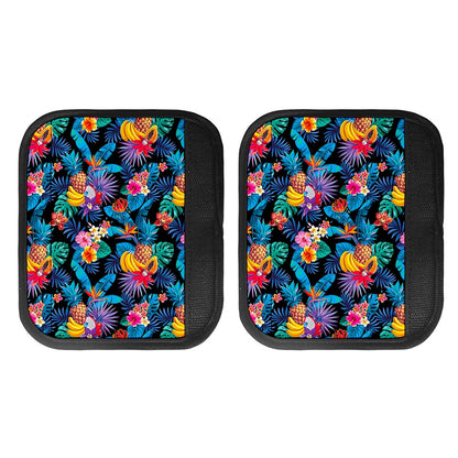 Turquoise Hawaiian Fruits Pattern Print Handle Covers