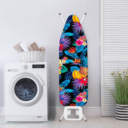 Turquoise Hawaiian Fruits Pattern Print Ironing Board Cover