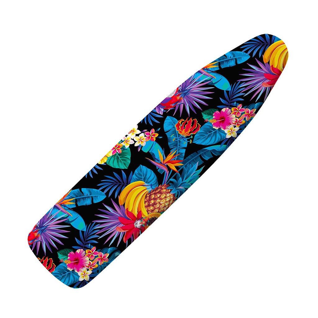 Turquoise Hawaiian Fruits Pattern Print Ironing Board Cover