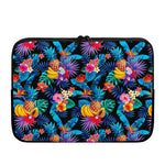 Turquoise Hawaiian Fruits Pattern Print Laptop Sleeve