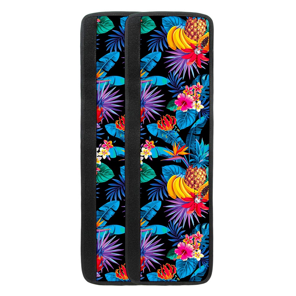 Turquoise Hawaiian Fruits Pattern Print Refrigerator Handle Covers