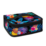 Turquoise Hawaiian Fruits Pattern Print Small Lunch Bag