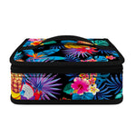 Turquoise Hawaiian Fruits Pattern Print Small Lunch Bag