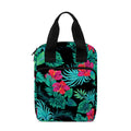 Turquoise Hawaiian Palm Leaves Print Bible Tote Bag