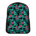 Turquoise Hawaiian Palm Leaves Print Casual Backpack