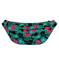 Turquoise Hawaiian Palm Leaves Print Fanny Pack