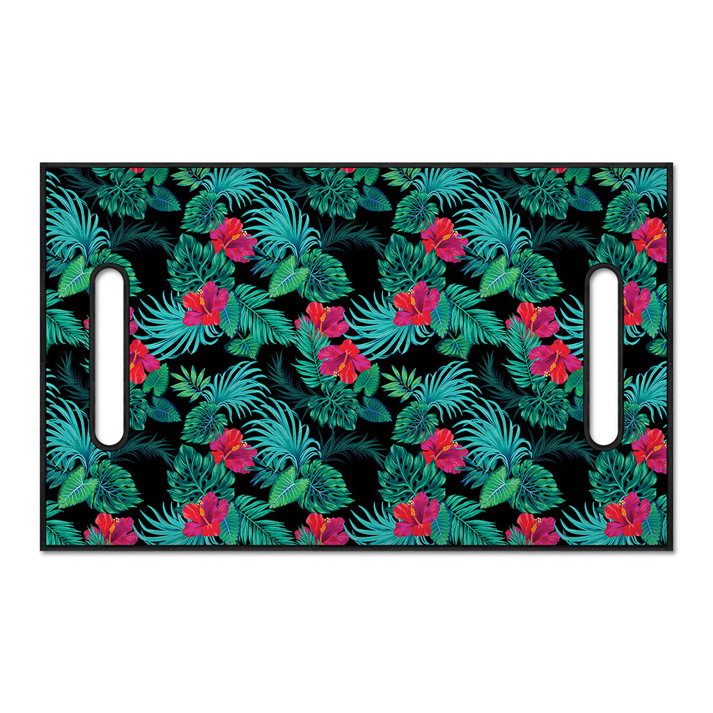 Turquoise Hawaiian Palm Leaves Print Golf Cart Seat Cover