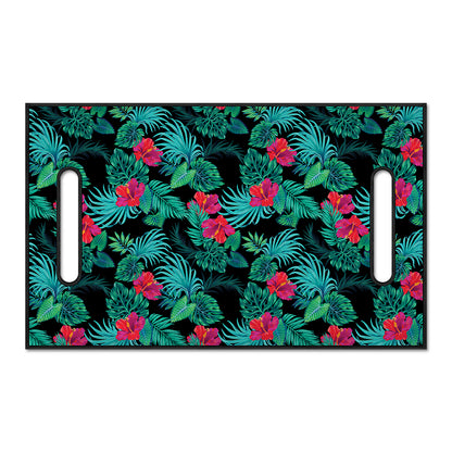 Turquoise Hawaiian Palm Leaves Print Golf Cart Seat Cover