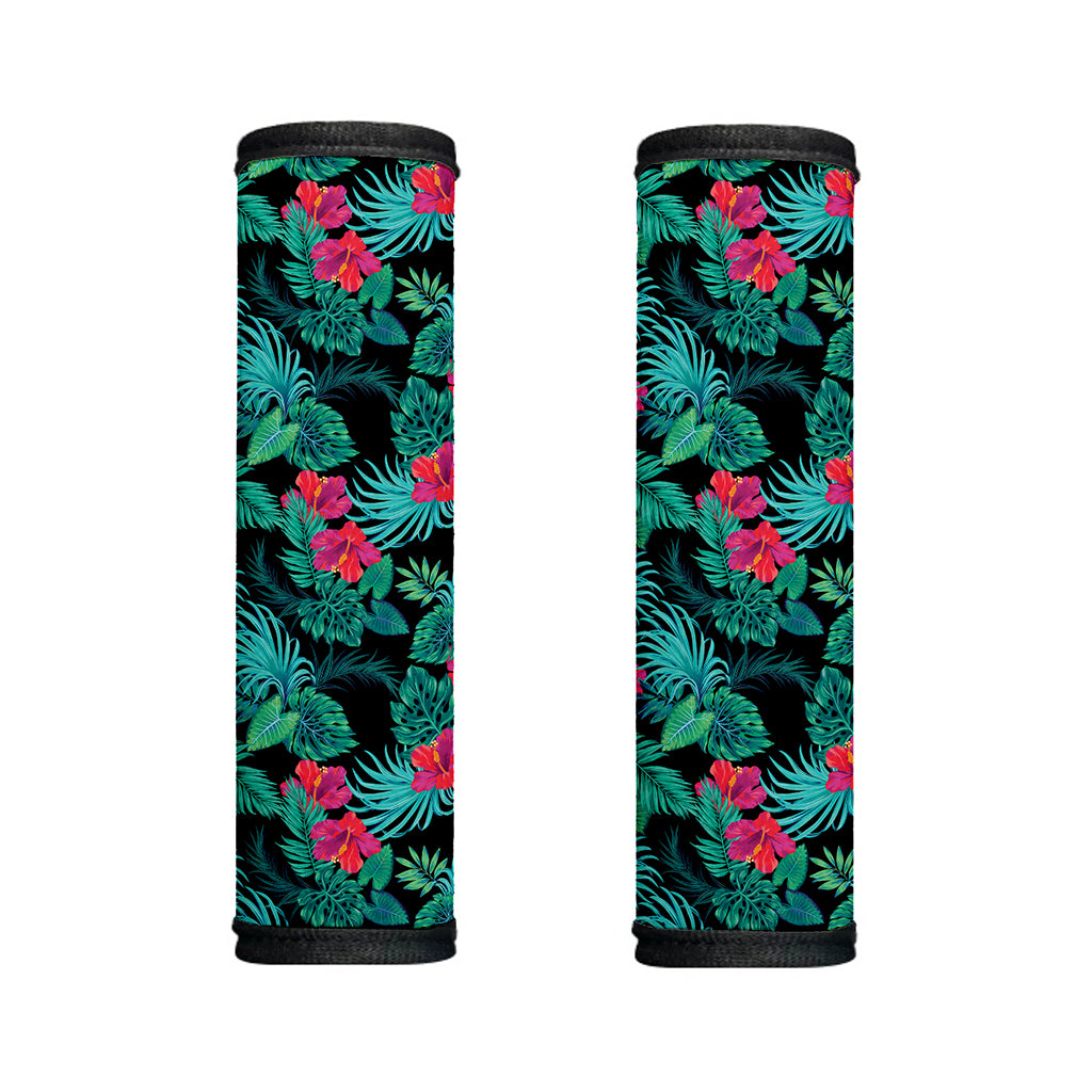 Turquoise Hawaiian Palm Leaves Print Handle Covers