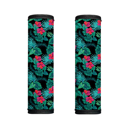 Turquoise Hawaiian Palm Leaves Print Handle Covers