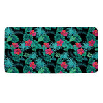 Turquoise Hawaiian Palm Leaves Print Towel