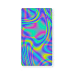 Turquoise Holographic Trippy Print Baby Crib Sheet