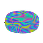 Turquoise Holographic Trippy Print Car Side Mirror Covers