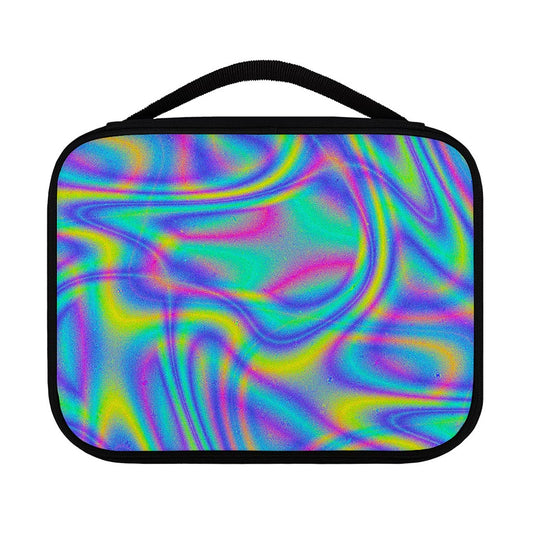 Turquoise Holographic Trippy Print Classic Bible Case