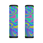 Turquoise Holographic Trippy Print Handle Covers