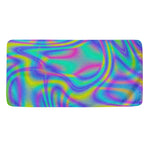 Turquoise Holographic Trippy Print Towel