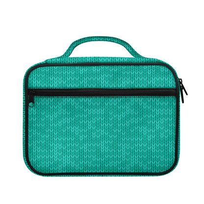 Turquoise Knitted Pattern Print Briefcase Bible Bag