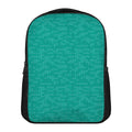 Turquoise Knitted Pattern Print Casual Backpack