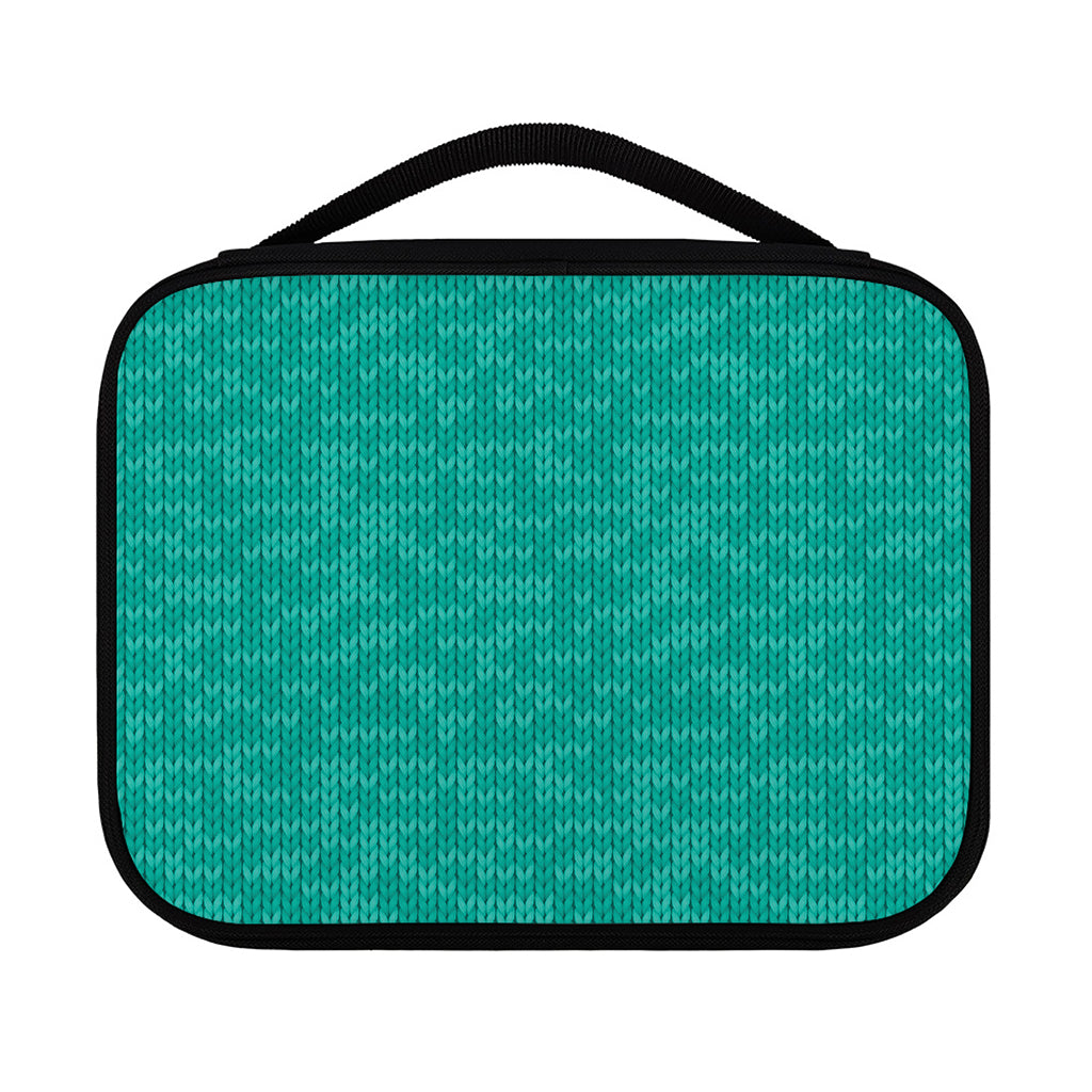 Turquoise Knitted Pattern Print Classic Bible Case