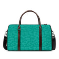 Turquoise Knitted Pattern Print Duffel Bag