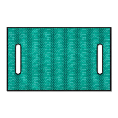 Turquoise Knitted Pattern Print Golf Cart Seat Cover