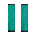 Turquoise Knitted Pattern Print Handle Covers