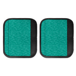 Turquoise Knitted Pattern Print Handle Covers