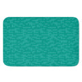 Turquoise Knitted Pattern Print Indoor Door Mat
