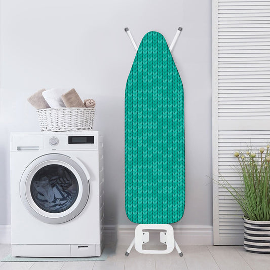 Turquoise Knitted Pattern Print Ironing Board Cover