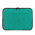 Turquoise Knitted Pattern Print Laptop Sleeve