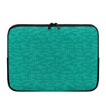 Turquoise Knitted Pattern Print Laptop Sleeve