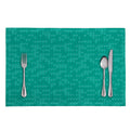 Turquoise Knitted Pattern Print Placemat