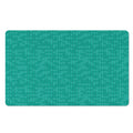 Turquoise Knitted Pattern Print Polyester Doormat